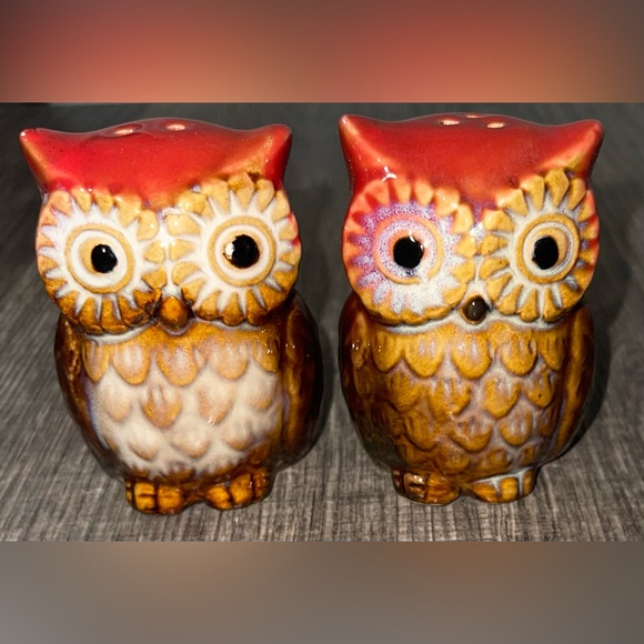 unbranded Other - Vintage Owl Salt And Pepper Shaker Set